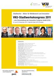 VKU-Stadtwerkekongress 2011 - ICG  Innovation Congress GmbH