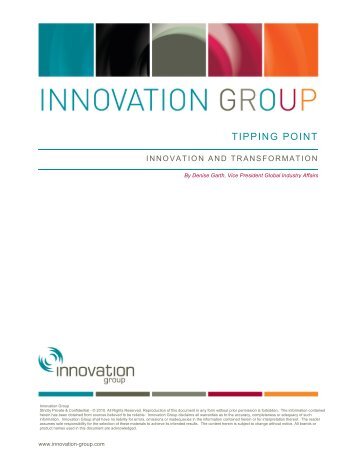 Tipping Point Innovation and Transformation Final - Innovation Group