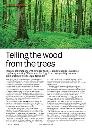 Telling the wood from the trees - Innovation Group