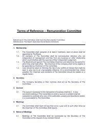 Remuneration Committee - Terms of Reference ... - Innovation Group