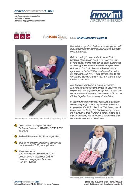 Download Product Sheet As Pdf Innovint Aircraft Interior Gmbh