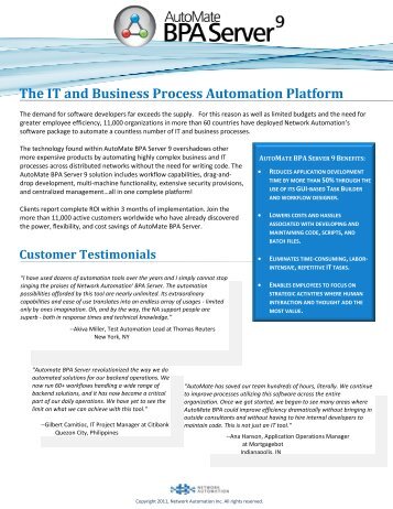 The IT and Business Process Automation Platform - Insight
