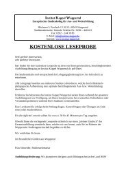 Leseprobe NLP Trainer Ausbildung.pdf - Institut Kappel