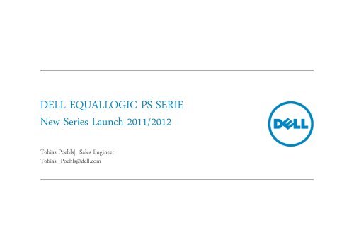 DELL EQUALLOGIC PS SERIE New Series ... - interface:systems