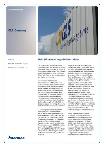 GLS-Germany - Intermec Technologies GmbH