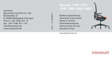 Sputnik 170P/172P/ 175P/180P/182P/185P - Interstuhl