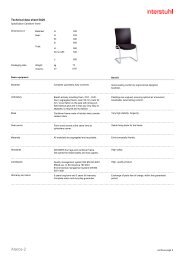 Technical data sheet E - Interstuhl