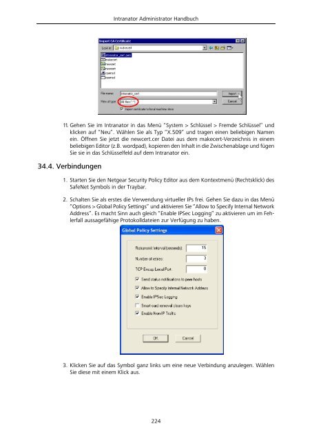 Intranator Administrator Handbuch - Intra2net AG