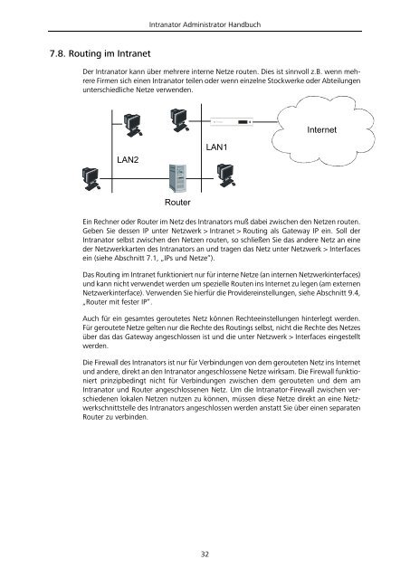 Intranator Administrator Handbuch - Intra2net AG