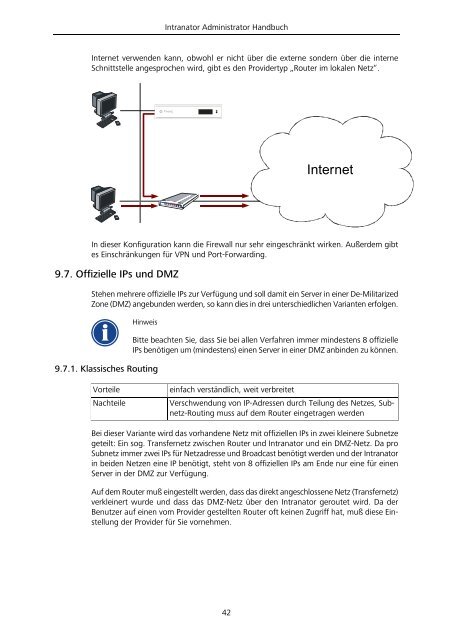 Intranator Administrator Handbuch - Intra2net AG