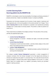 e-contor Sourcing Suite â Sourcing platform by the INVERTO AG