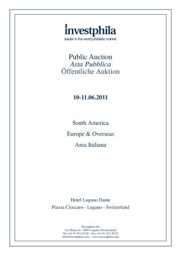 Public Auction Asta Pubblica Öffentliche Auktion - Investphila
