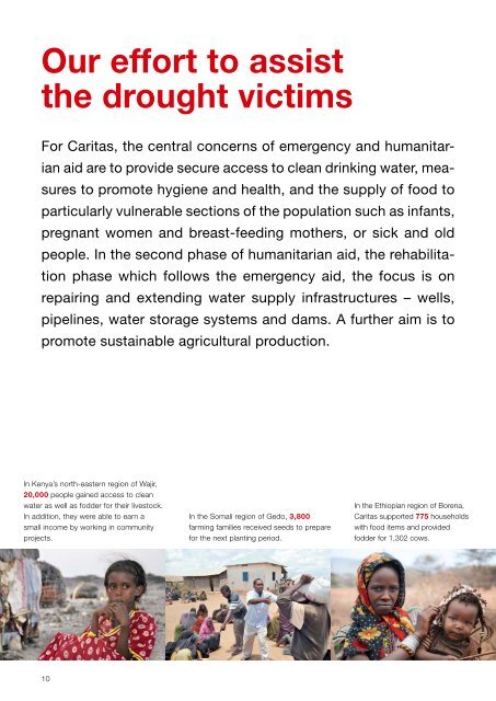 Caritas Switzerland Annual Report of Activities - CARITAS - Schweiz