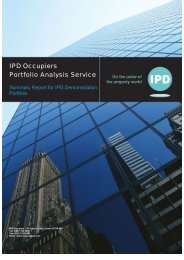 IPD Occupiers Portfolio Analysis Service