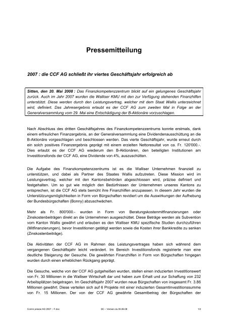 Pressemitteilung