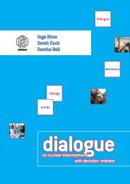 dialogue with decision-makers - ippnw