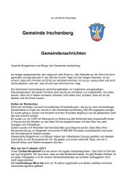 Gemeinde Irschenberg Gemeindenachrichten