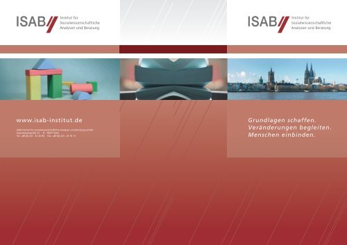 unsere leistungen - ISAB-Institut