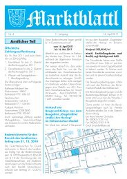 Amtlicher Teil - Gemeinde Markt Isen