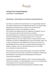 Vortrag für den Fachtag Pflegeoase - isgos