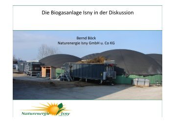(Microsoft PowerPoint - Biogasanlage_B ... - in Isny im Allgäu