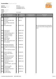 Ersatzteilliste / Spare part list