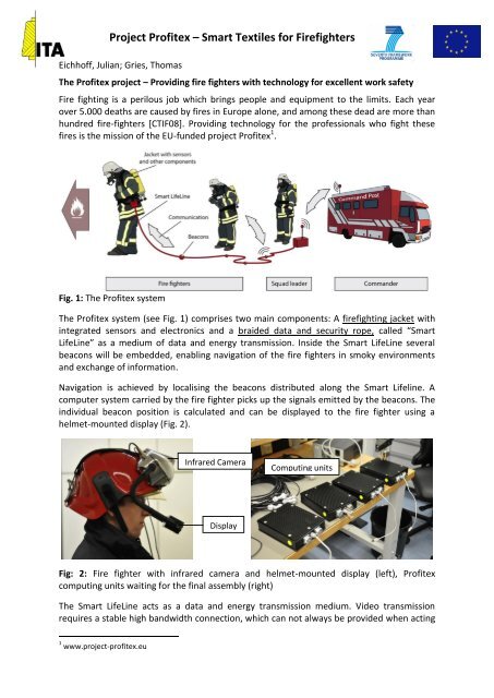 Project Profitex A Smart Textiles For Firefighters