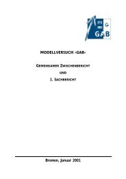 MODELLVERSUCH »GAB - Institut Technik und Bildung ...