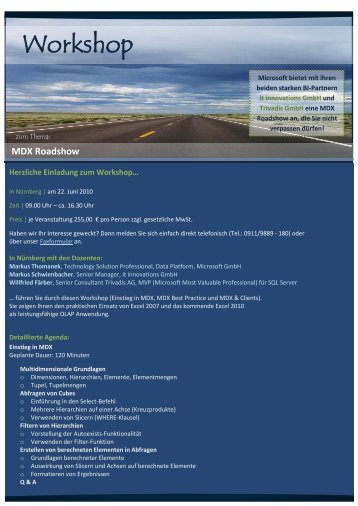 MDX Roadshow - it innovations GmbH