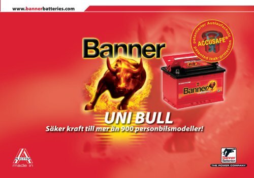 Folder Uni Bull S Banner Batterien