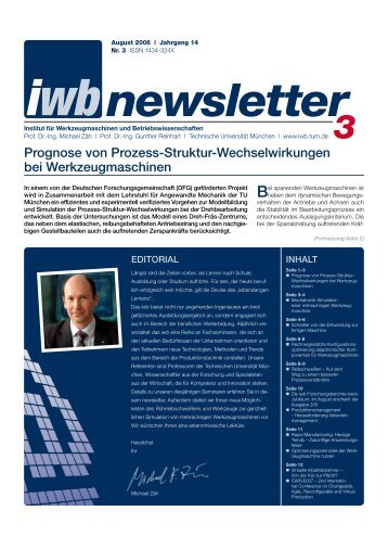 newsletter - iwb - TUM