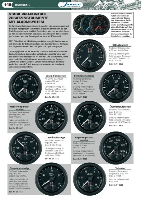3-in-1 52mm Zusatzinstrumente Öltemperaturmesser Öldruckanzeige  Voltmeter-Messgerät : : Auto & Motorrad