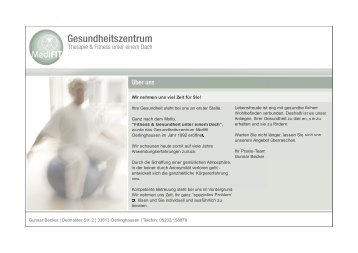 Gesundheitszentrum - Medifit - Praxis Gunnar Becker