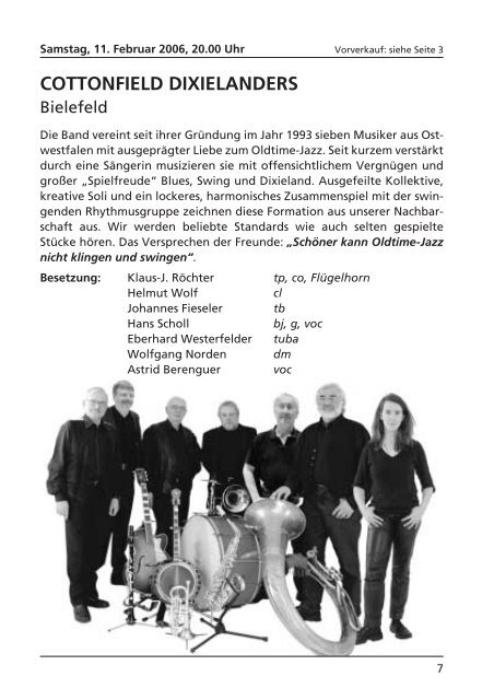 2006 - Jazz Club Dissen - Bad Rothenfelde eV