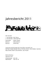 Jahresbericht 2011 - JAZZ-CLUB TRIER eV