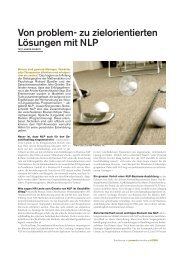 Von problem- zu zielorientierten Lösungen mit NLP