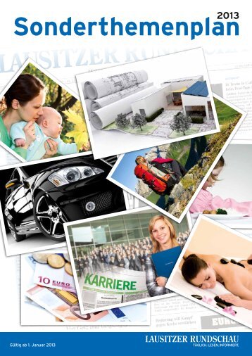 Sonderthemenplan 2013 - Lausitzer Rundschau