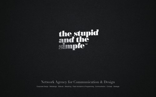 The Stupid And The Simple Portfolio 2012