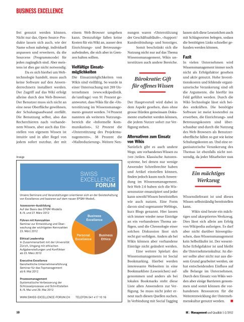 MQ -Serie Klinisches Risikomanagement - SAQ