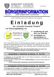 E inladung der - Viehdorf