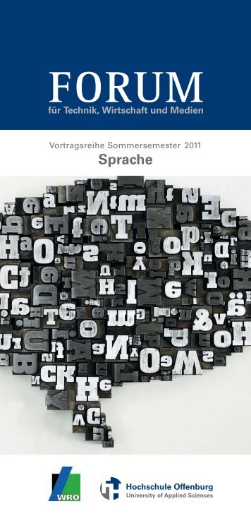 Sprache - an der Hochschule Offenburg