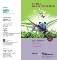 Siebtes Web-to-Print Forum - bvdm