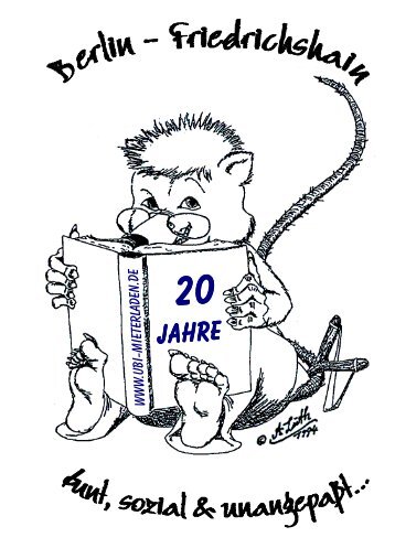 Broschüre: 20 Jahre Mieterladen (2009) - UBI KLiZ e. V. / Mieterladen