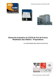 Prospectifs CUCS FDF2010 - VILLE CARAIBE
