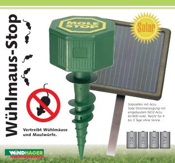 Wühlmaus-Stop Solar - Windhager