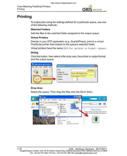 Press Matcher Web User Manual - image2output - Support