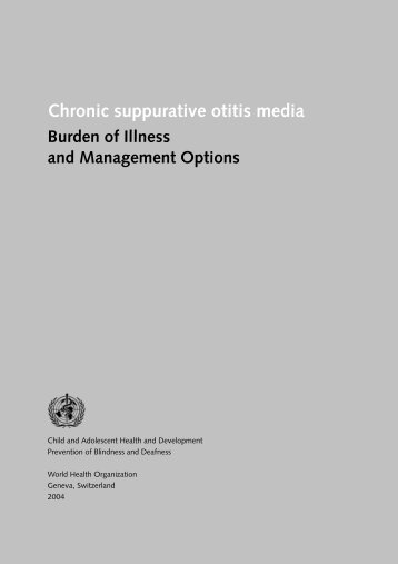 Chronic suppurative otitis media - World Health Organization