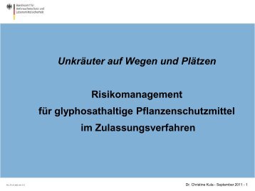 Christine Kula, Bundesamt für Verbraucherschutz und ...