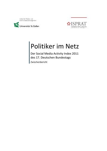 Politiker im Netz: Zwischenbericht - Isprat