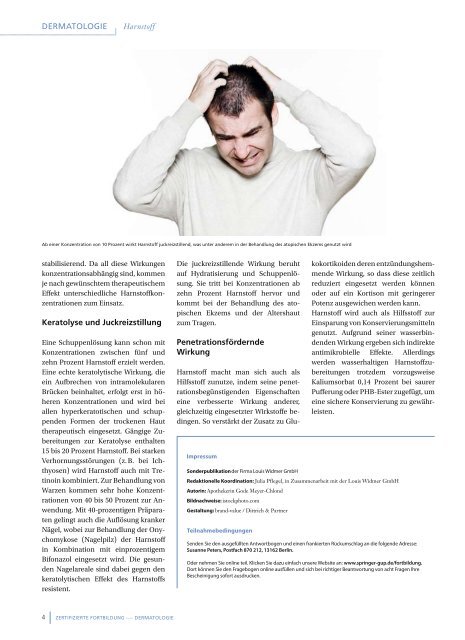 Harnstoff in der Dermatologie - Springer GuP